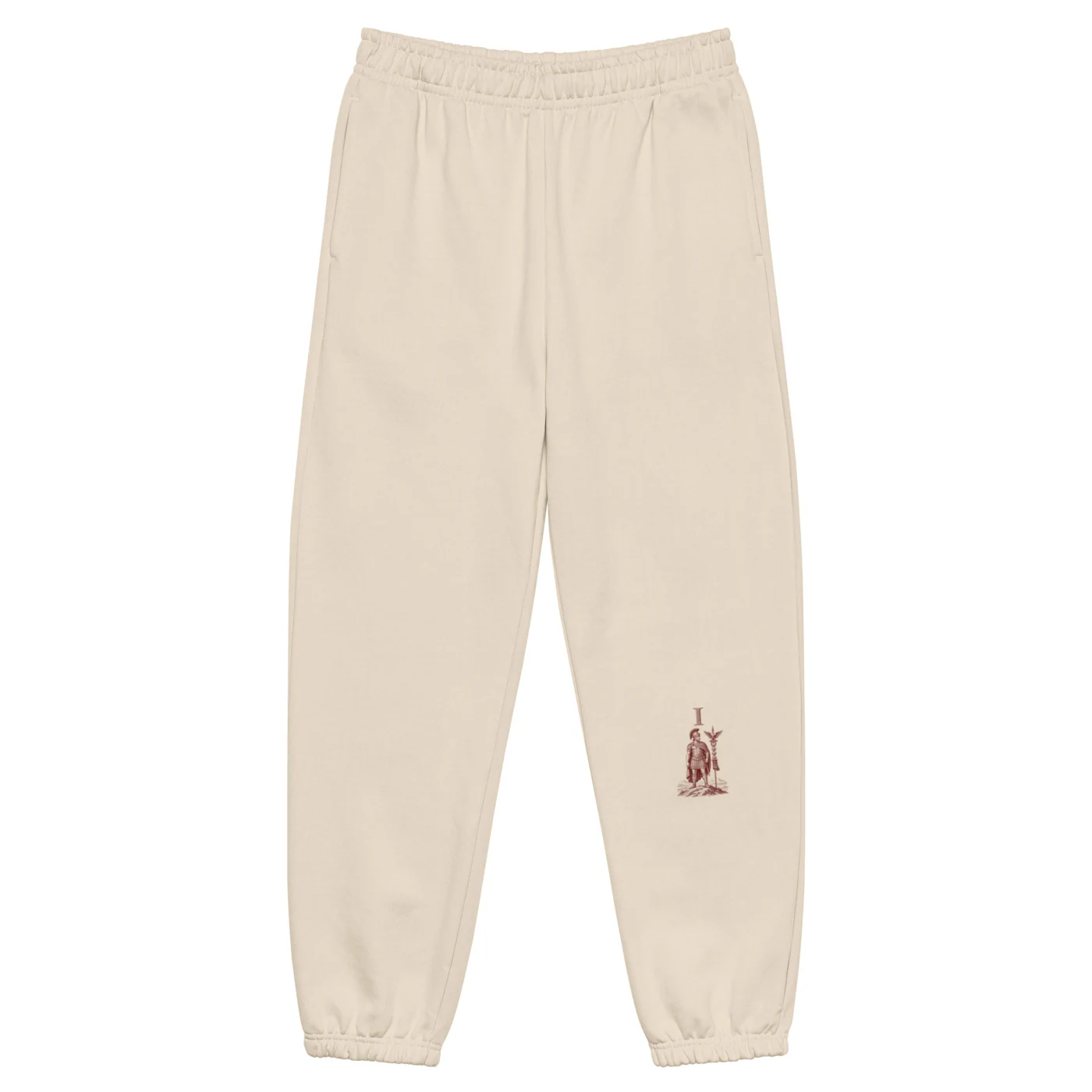 Law Sweatpant sample rendering with the Law I mark on the left leg